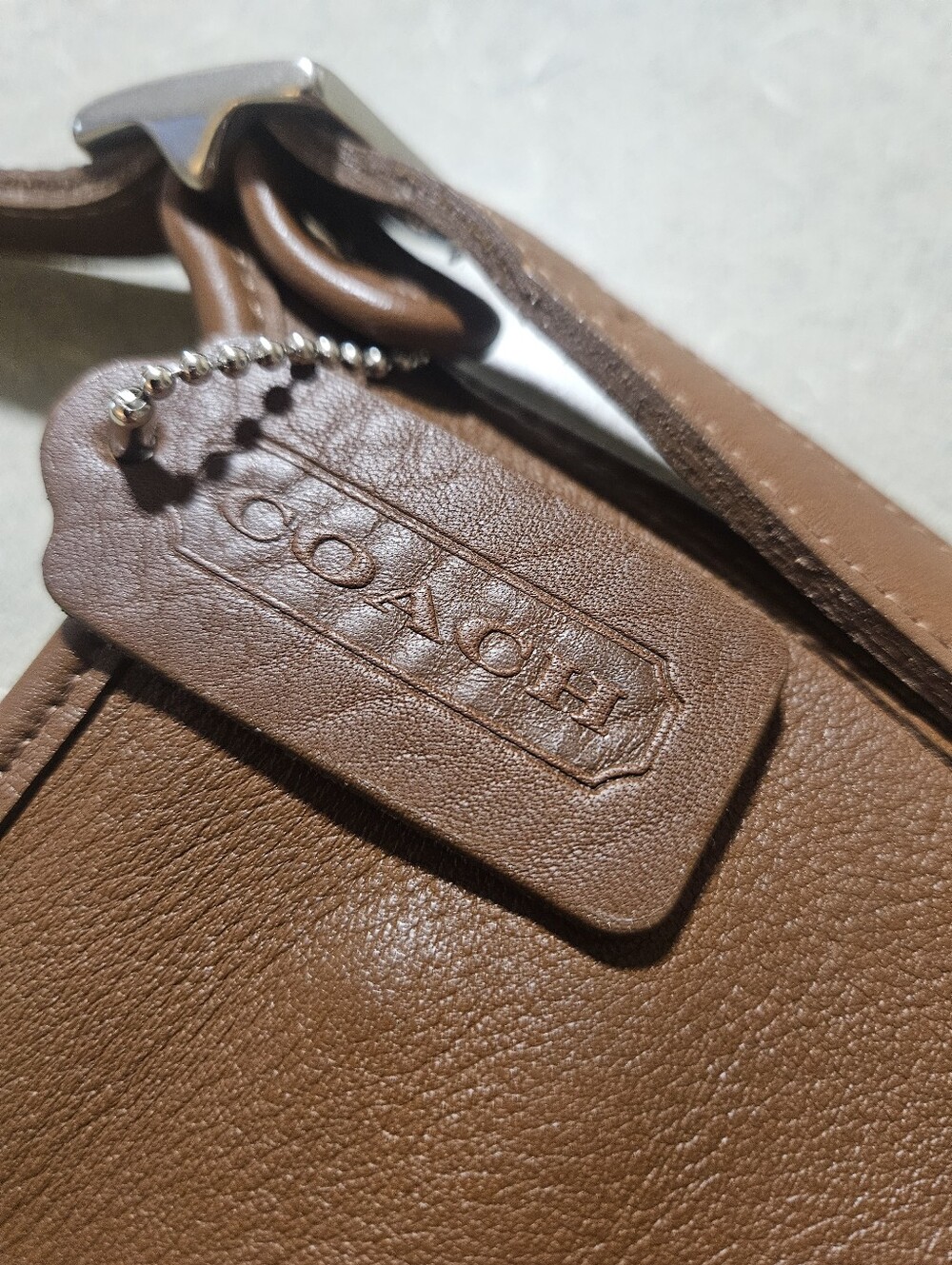 Authentic Vintage Coach 9135 Hippie Flap Brown Leather Crossbody Handbag